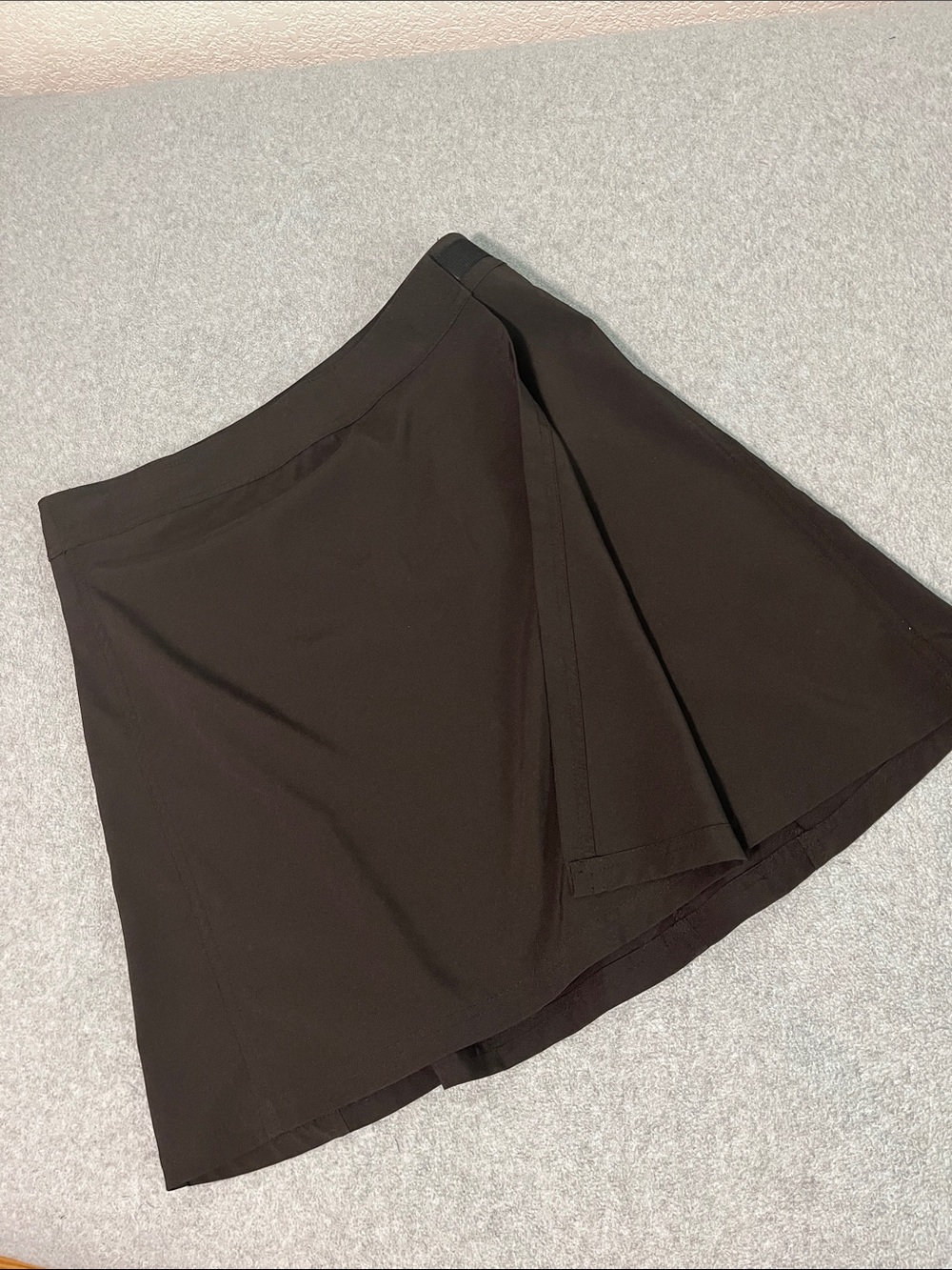 Black Rip Skirt Swim Casual Small Active Beach Coastal Vacation Resort Wrap